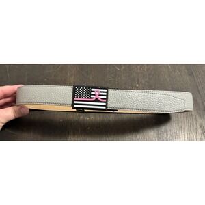 Nexbelt Cancer Awareness Belt The Belt With No‎ Holes Men's Grey 30